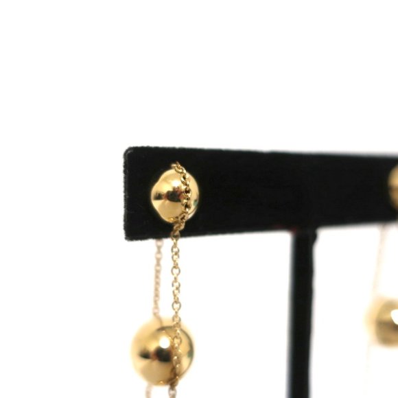 TIFFANY & CO. TIFFANY HARDWEAR TRIPLE DROP EARRINGS 18K GOLD NEW - Picture 6 of 8
